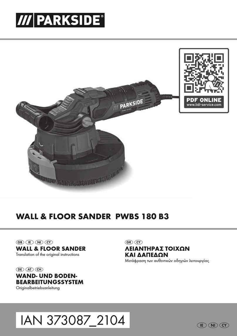 Parkside PWBS 180 B3 Translation of the original instructions