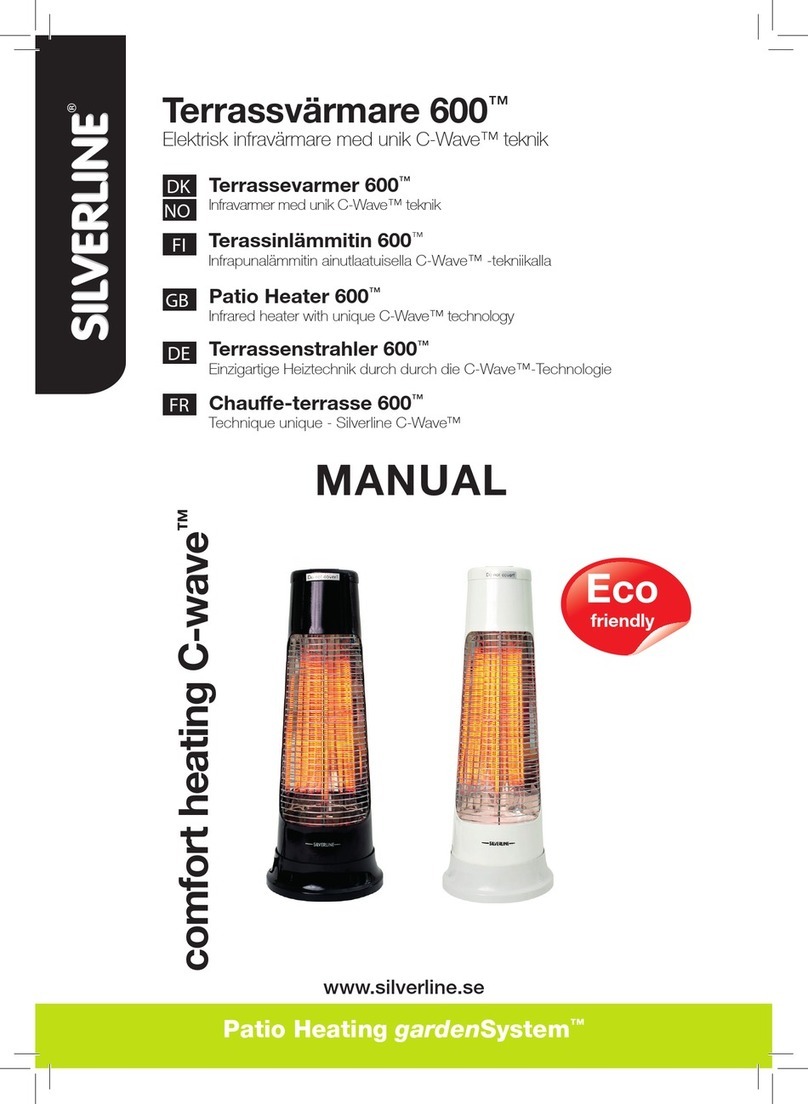 Silverline comfort heating C-wave 600 User manual