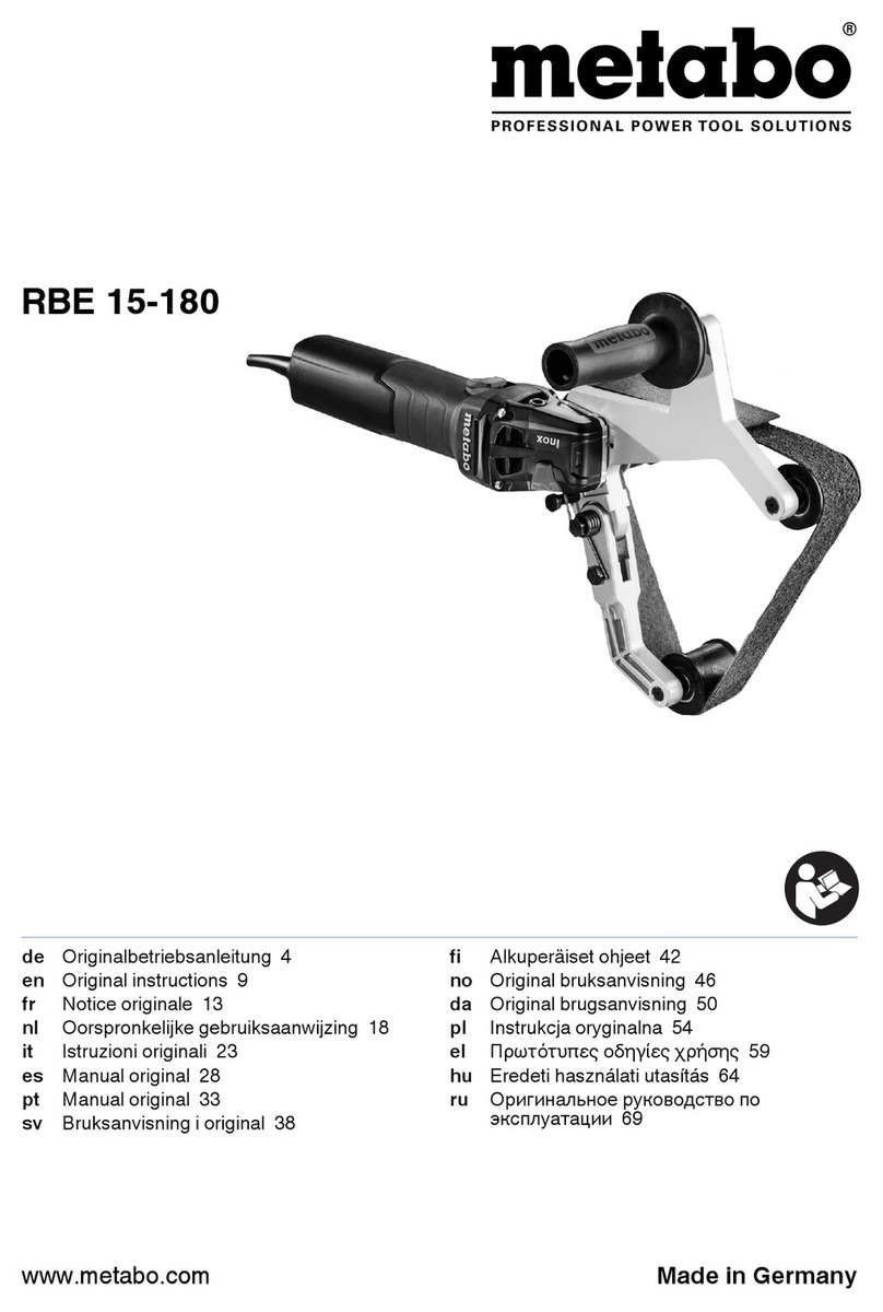 Metabo RBE 15-180 User manual