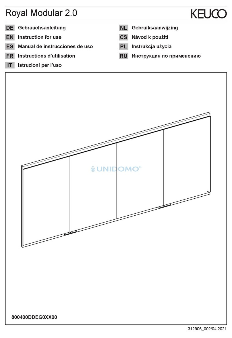 KEUCO Royal Modular 2.0 800400DDEG0 00 Series User manual