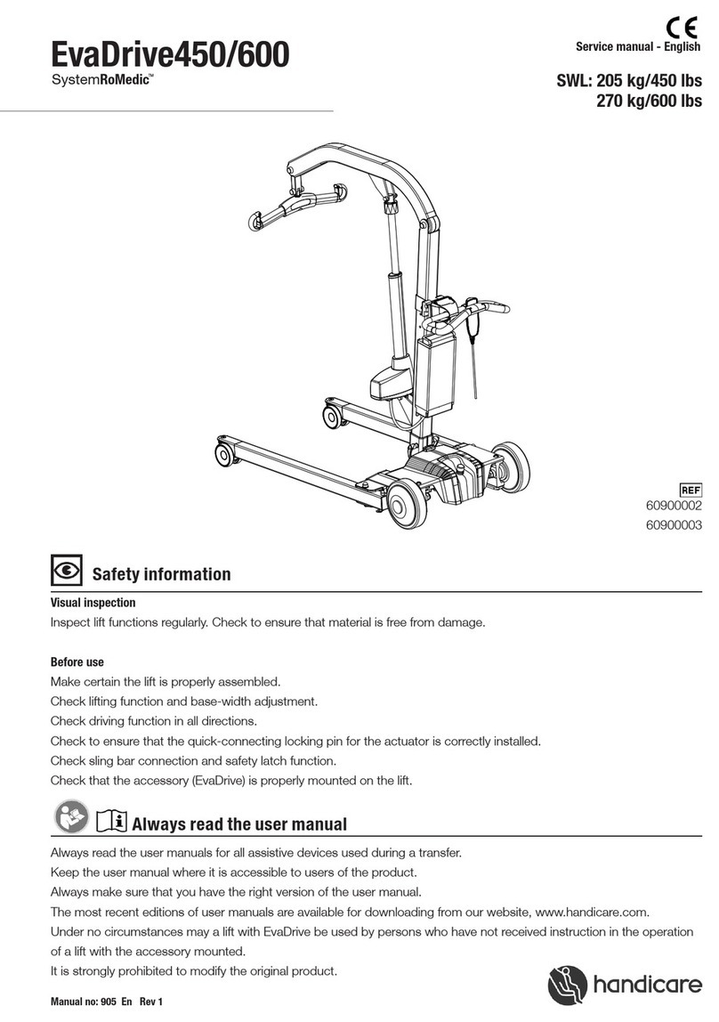 Handicare SystemRoMedic EvaDrive450 User manual