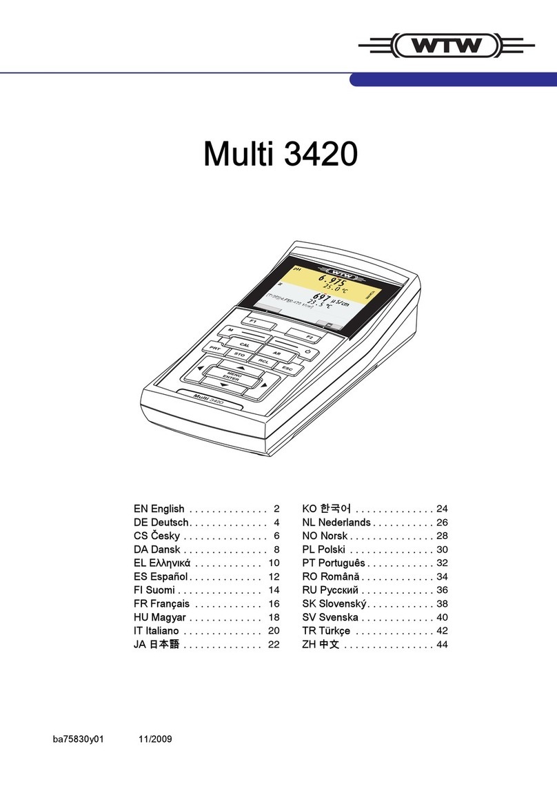 wtw Multi 3420 User manual