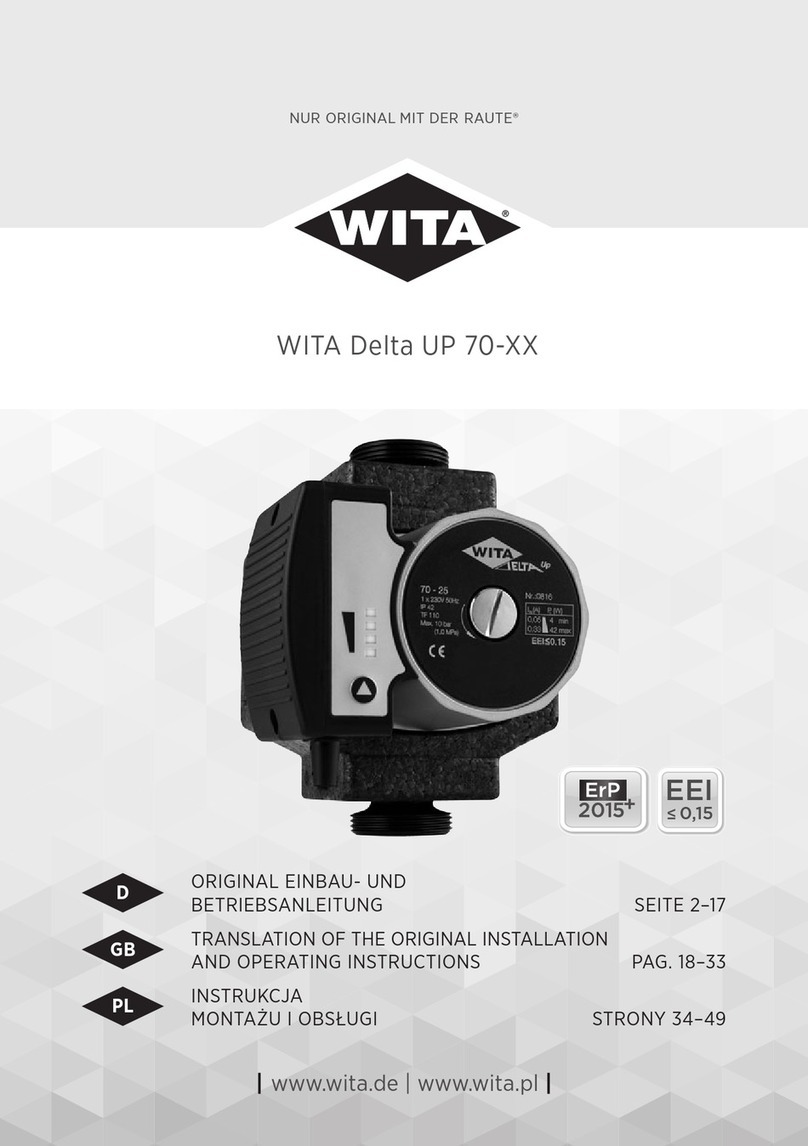 WITA Delta UP 70 Series TRANSLATION OF THE ORIGINAL INSTALLATION AND OPERATING INSTRUCTIONS