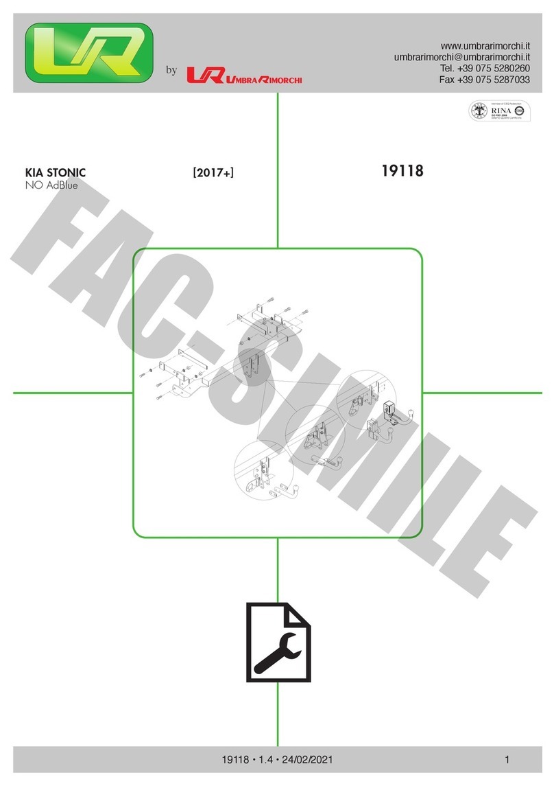 UMBRA RIMORCHI 19118 manual
