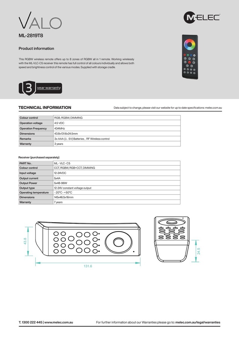 M-Elec Valo ML-2819T8 User manual
