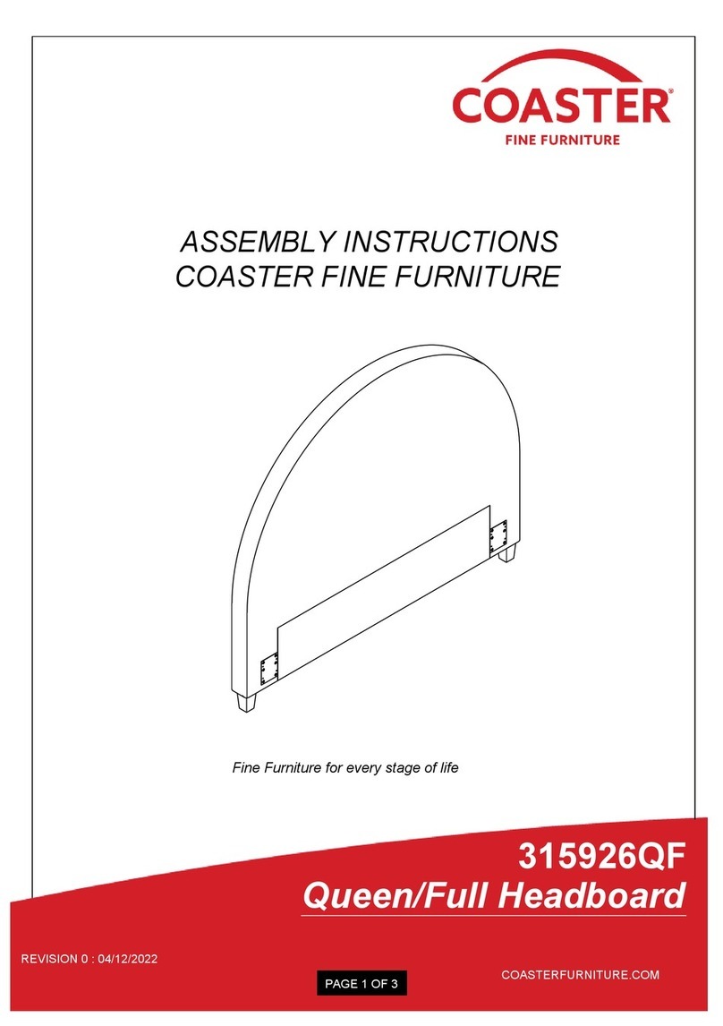 Coaster June 315926QF Assembly instructions Coaster June 315926QF Assembly instructions