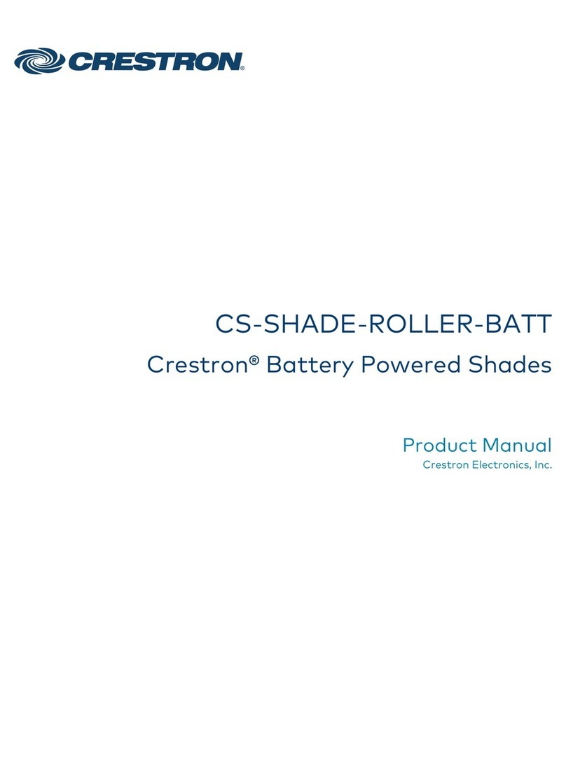 Crestron CS-SHADE-ROLLER-BATT User manual