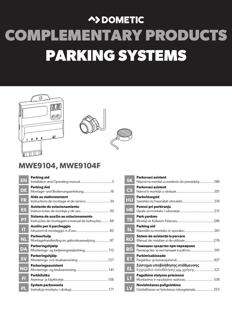 Dometic MWE9104 Installation and operating manual