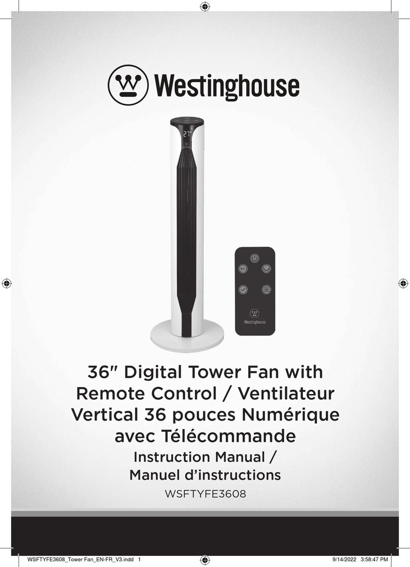 Westinghouse WSFTYFE3608 User manual