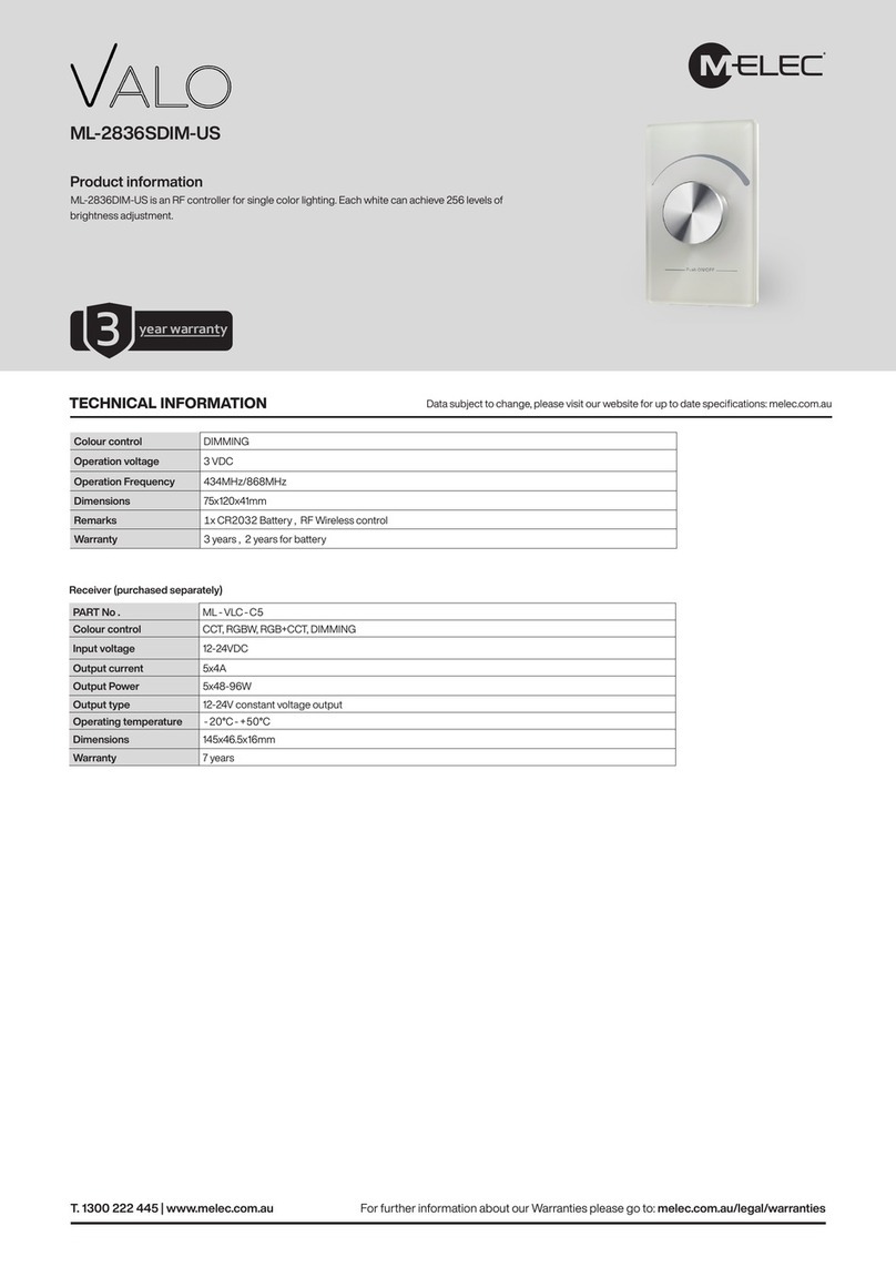 M-Elec VALO ML-2836SDIM-US User manual