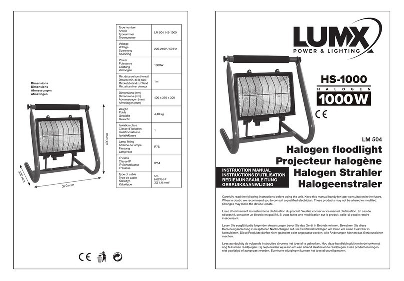 LumX HS-1000 instruction manual