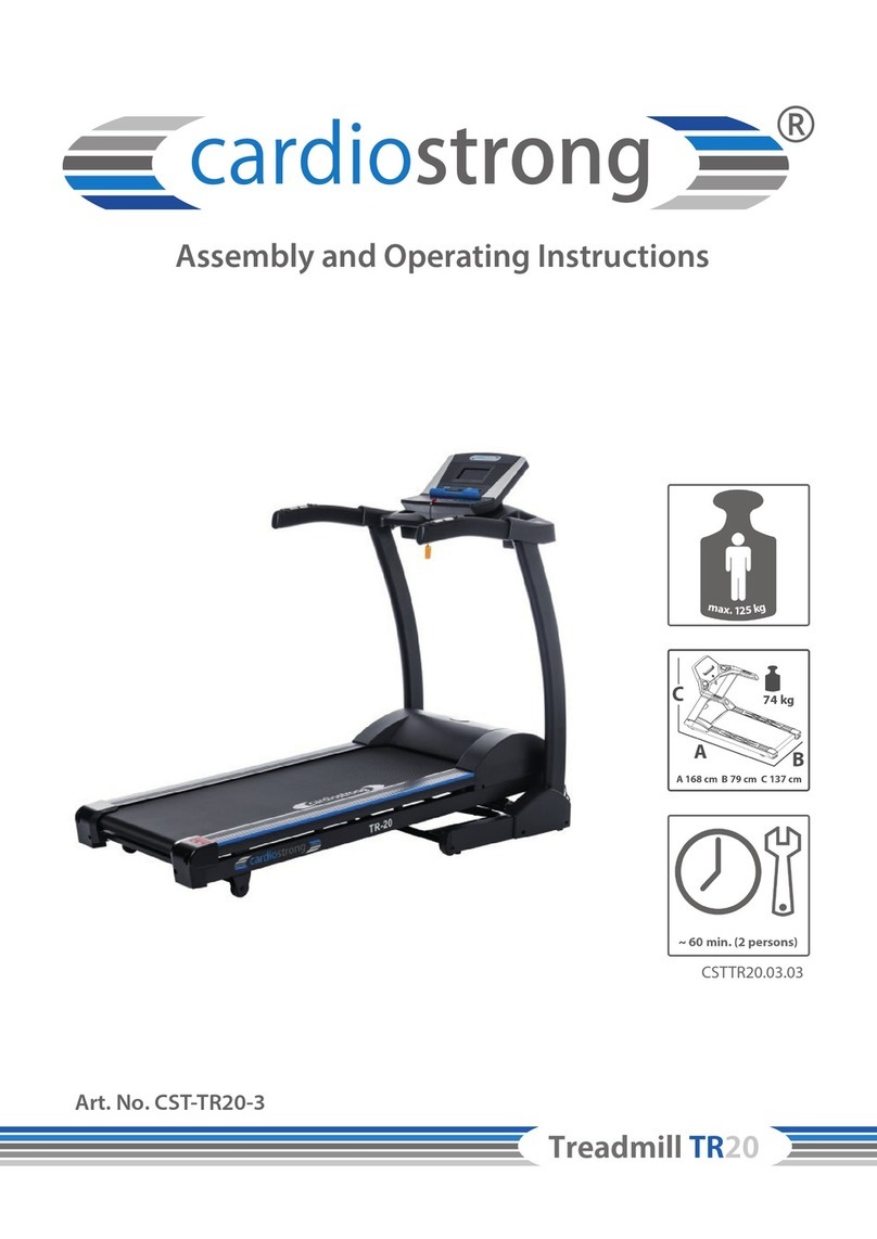 CARDIOSTRONG CST-TR20-3 User manual