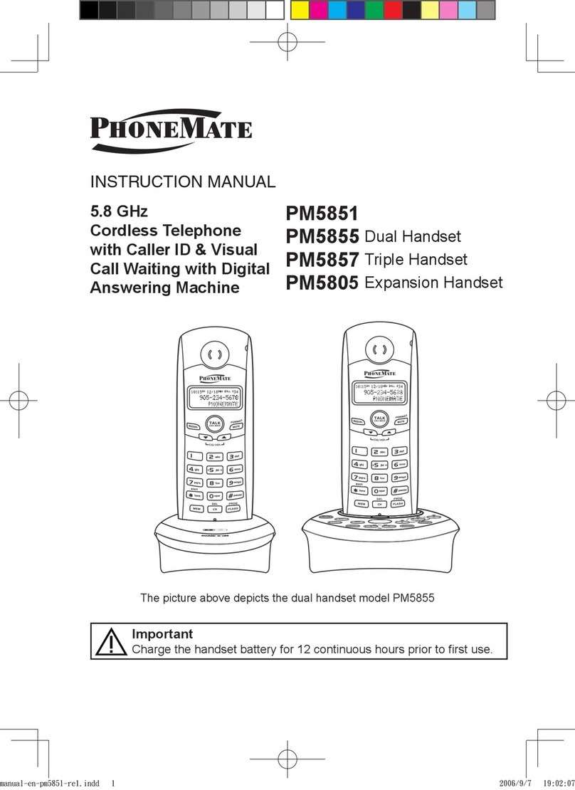 PhoneMate PM5851 instruction manual