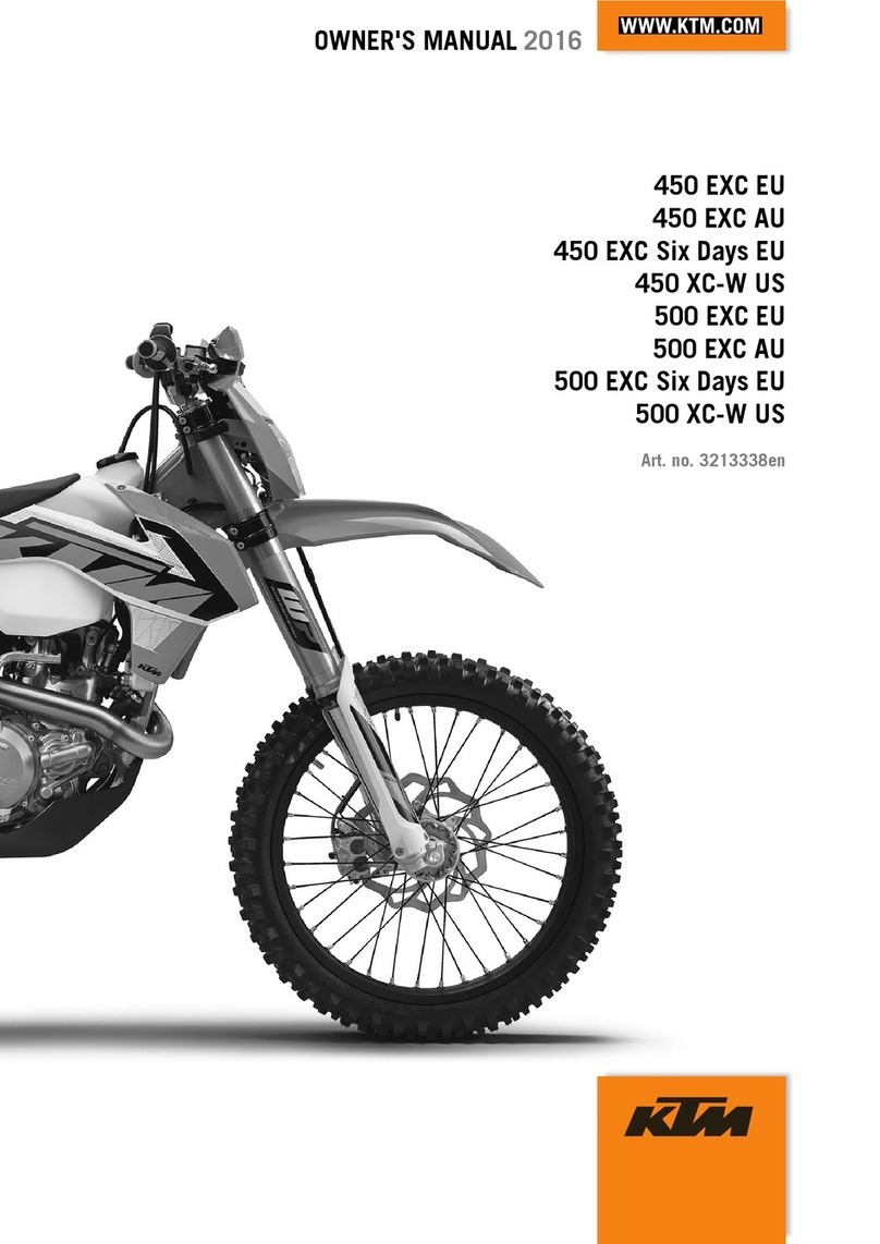 KTM 450 EXC EU 2016 User manual