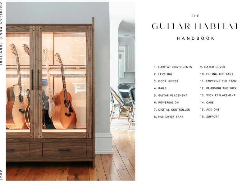 American Music Furniture SMALL GUITAR HABITAT Handbook