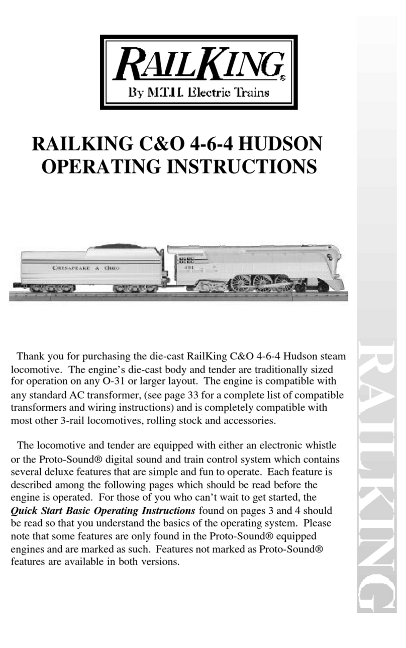 MTHTrains RAILKING C&O 4-6-4 HUDSON User manual