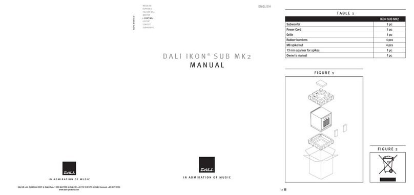 Dali IKON SUB MK2 manual