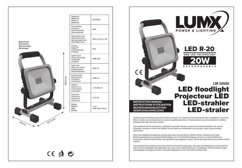 LumX LED R-20 instruction manual