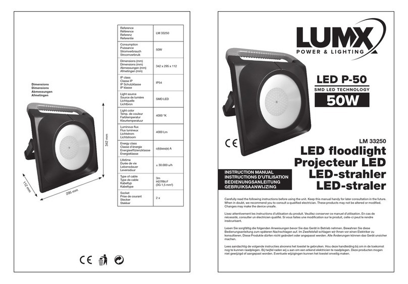 LumX LED P-50 instruction manual