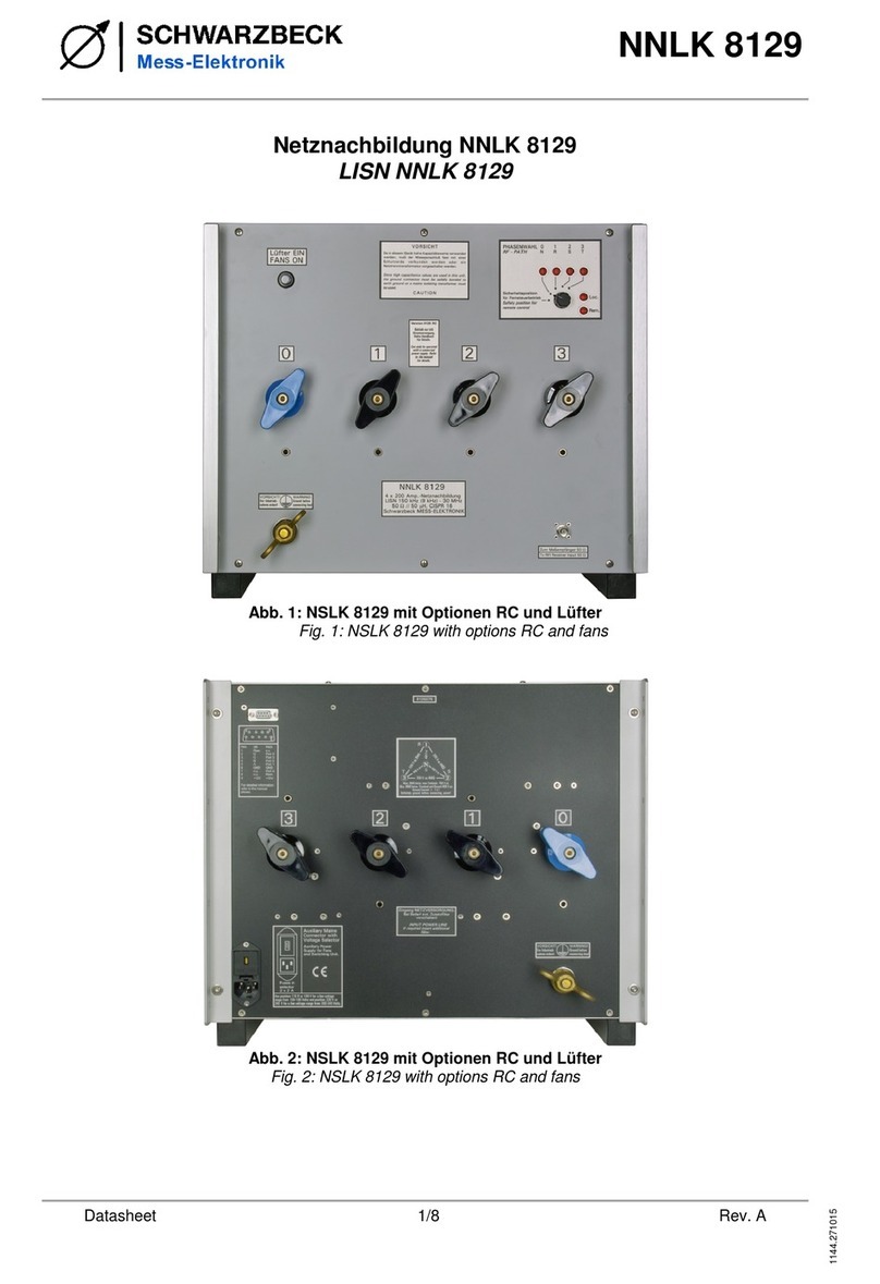 Schwarzbeck NNLK 8129 manual