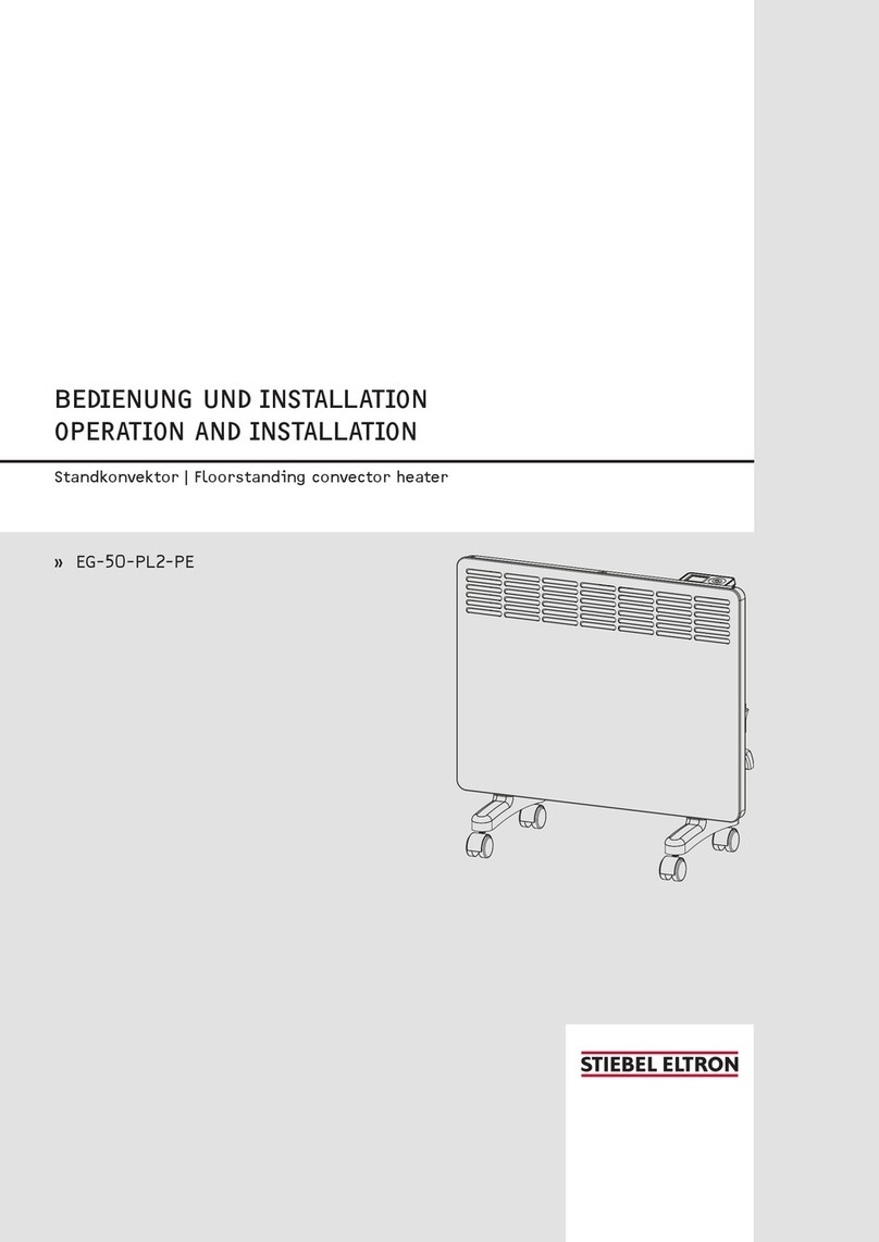 STIEBEL ELTRON EG-50-PL2-PE Quick start guide