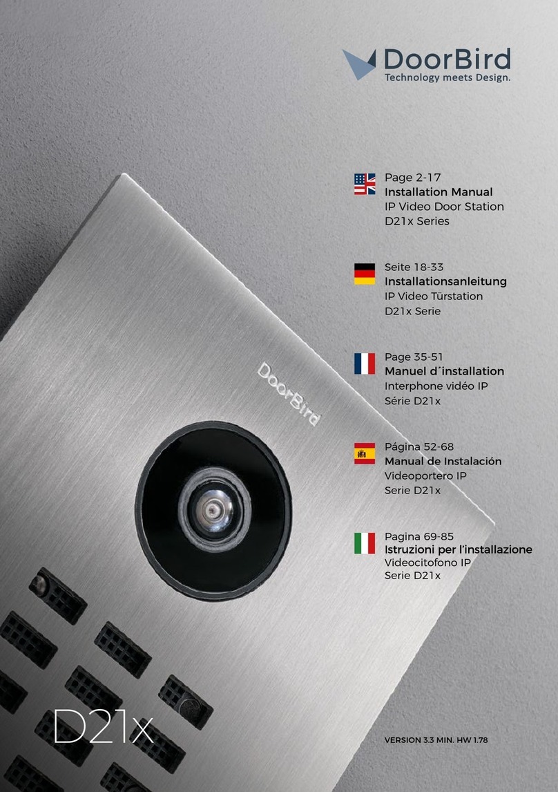 DoorBird D21 Series User manual