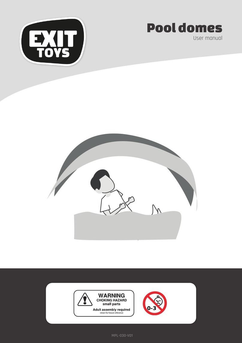 EXIT Toys Pool domes user manual
