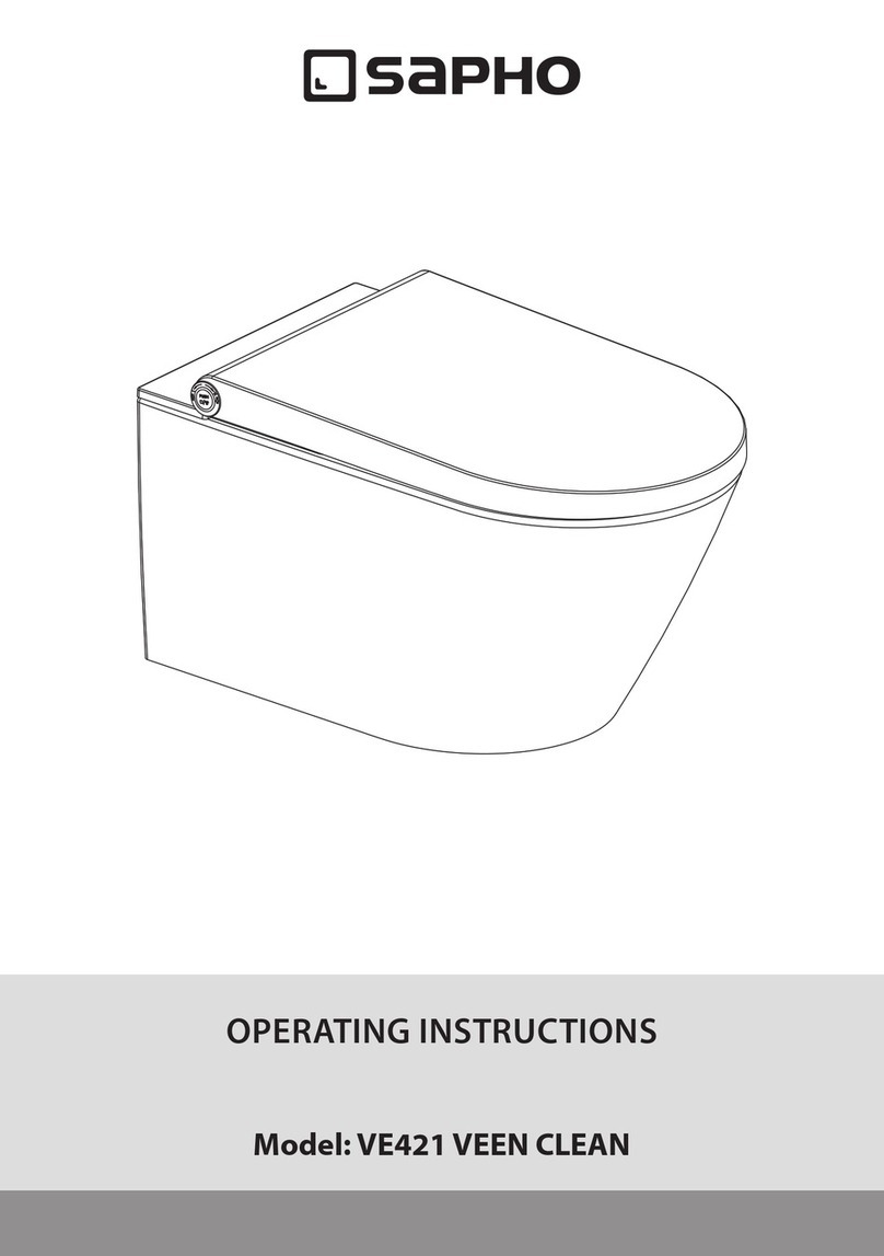 Sapho VE421 VEEN CLEAN operating instructions Sapho VE421 VEEN CLEAN operating instructions
