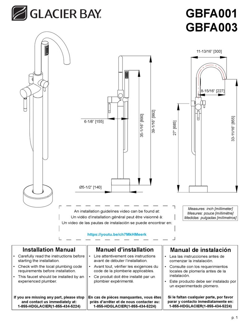 Glacier bay GBFA001 User manual