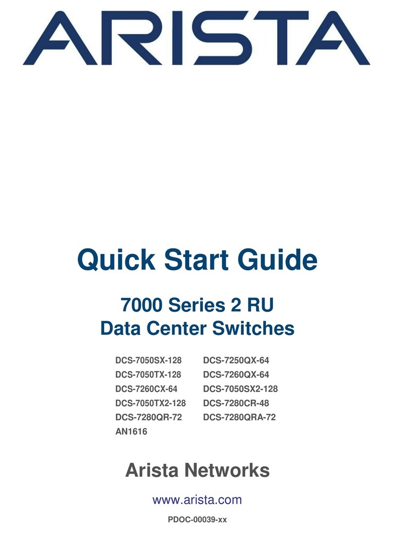Arista DCS-7280QR-72 User manual