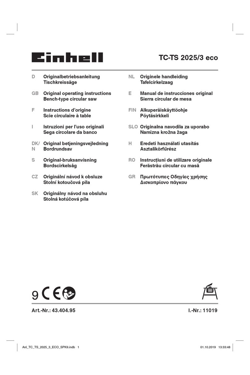 EINHELL TC-TS 2025/3 eco Original operating instructions