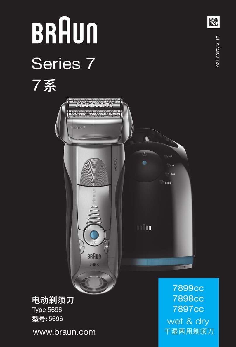 Braun wet & dry 7899cc User manual