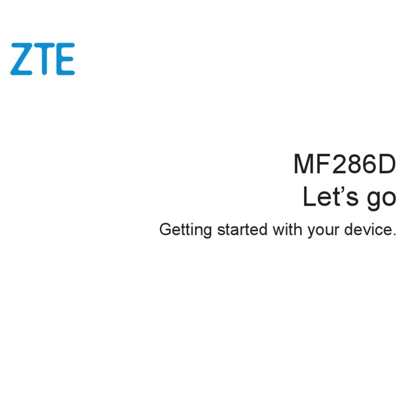 Zte MF286D Getting started