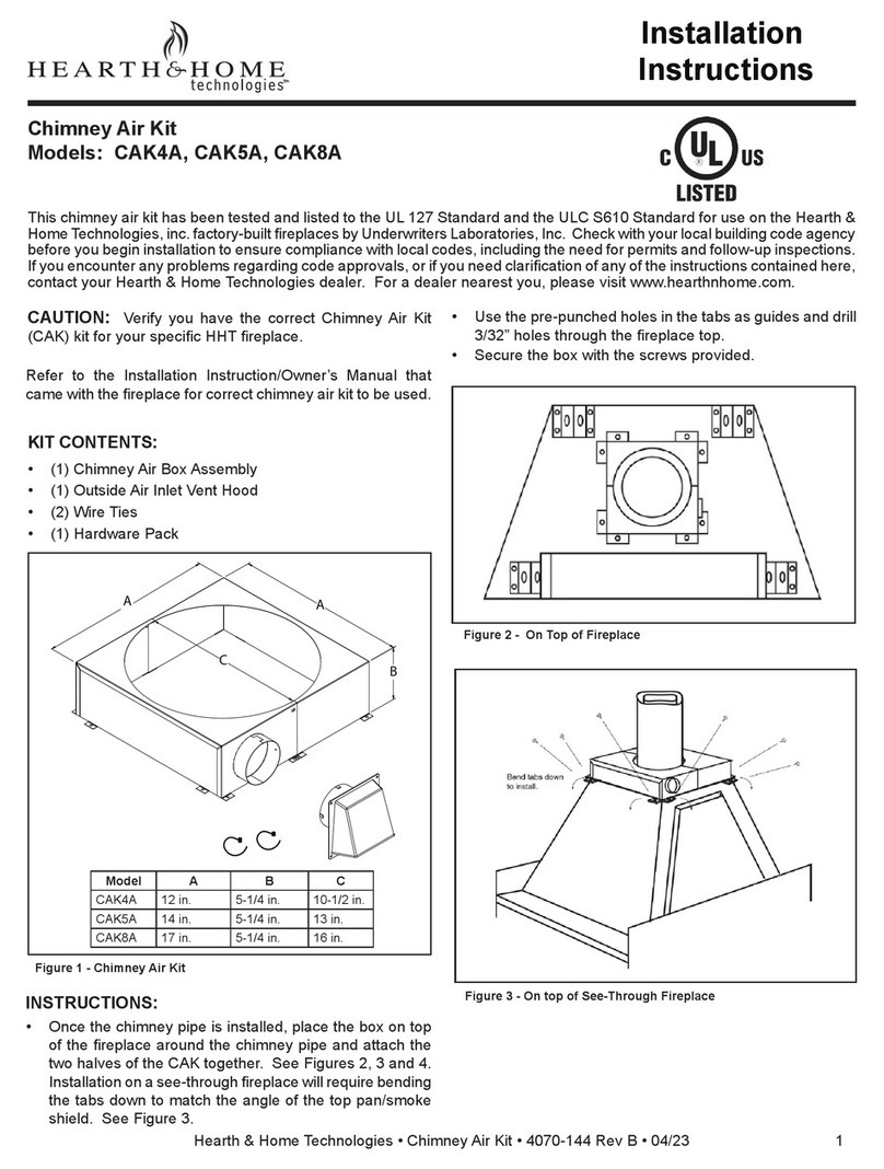 Hearth & Home CAK4A User manual Hearth & Home CAK4A User manual