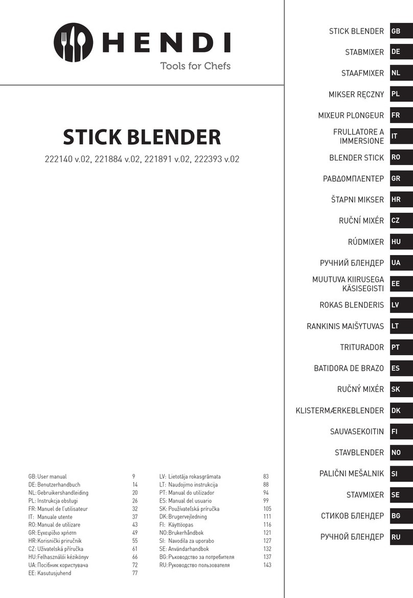 Hendi 222140 v.02 User manual