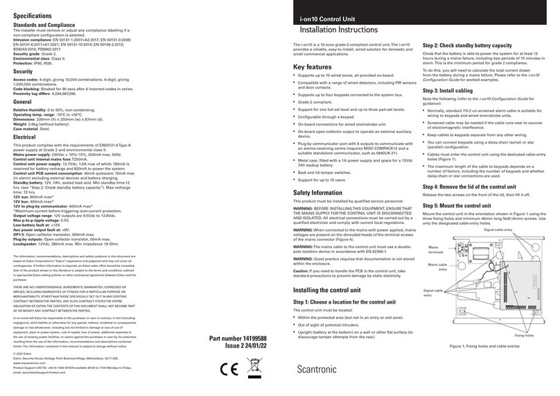 Eaton Scantronic i-on10 User manual