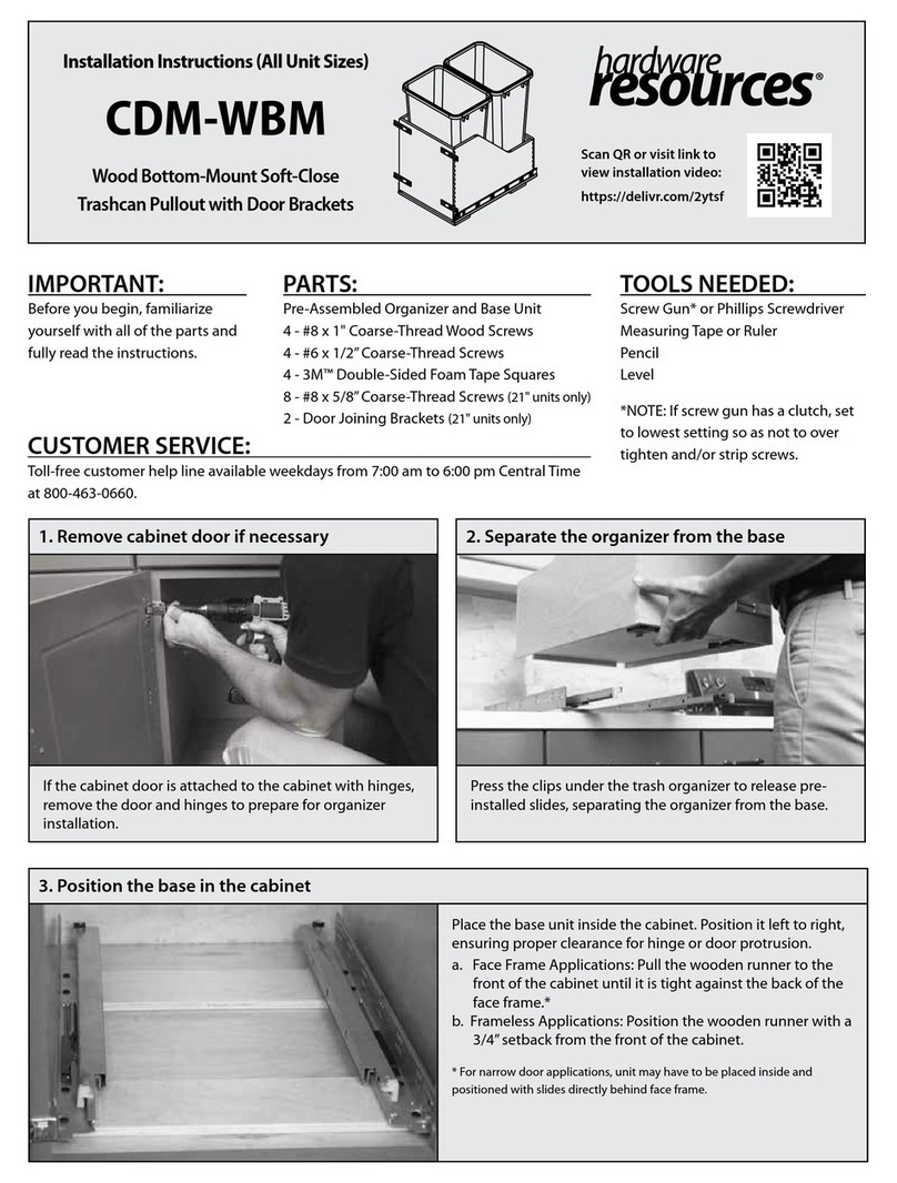 HARDWARE RESOURCES CDM-WBM User manual