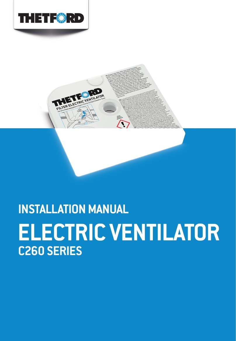 Thetford C260 Series installation manual