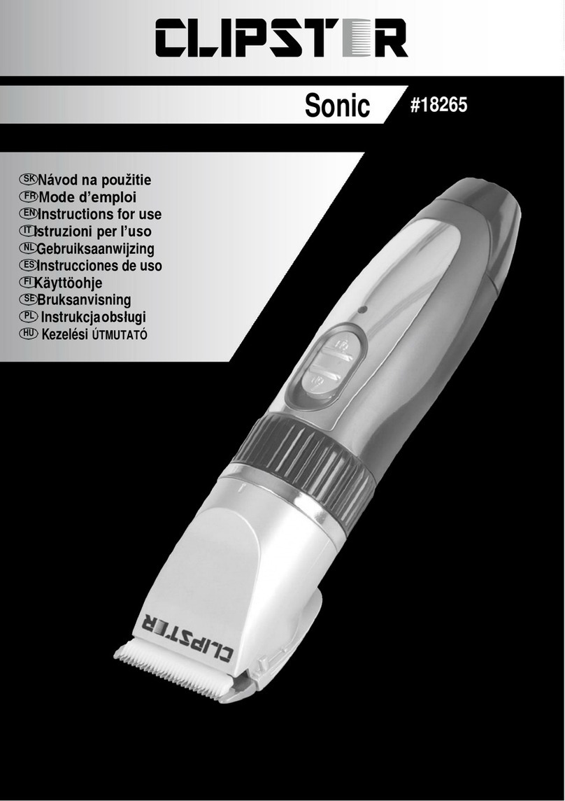 Clipster Sonic Instructions for use