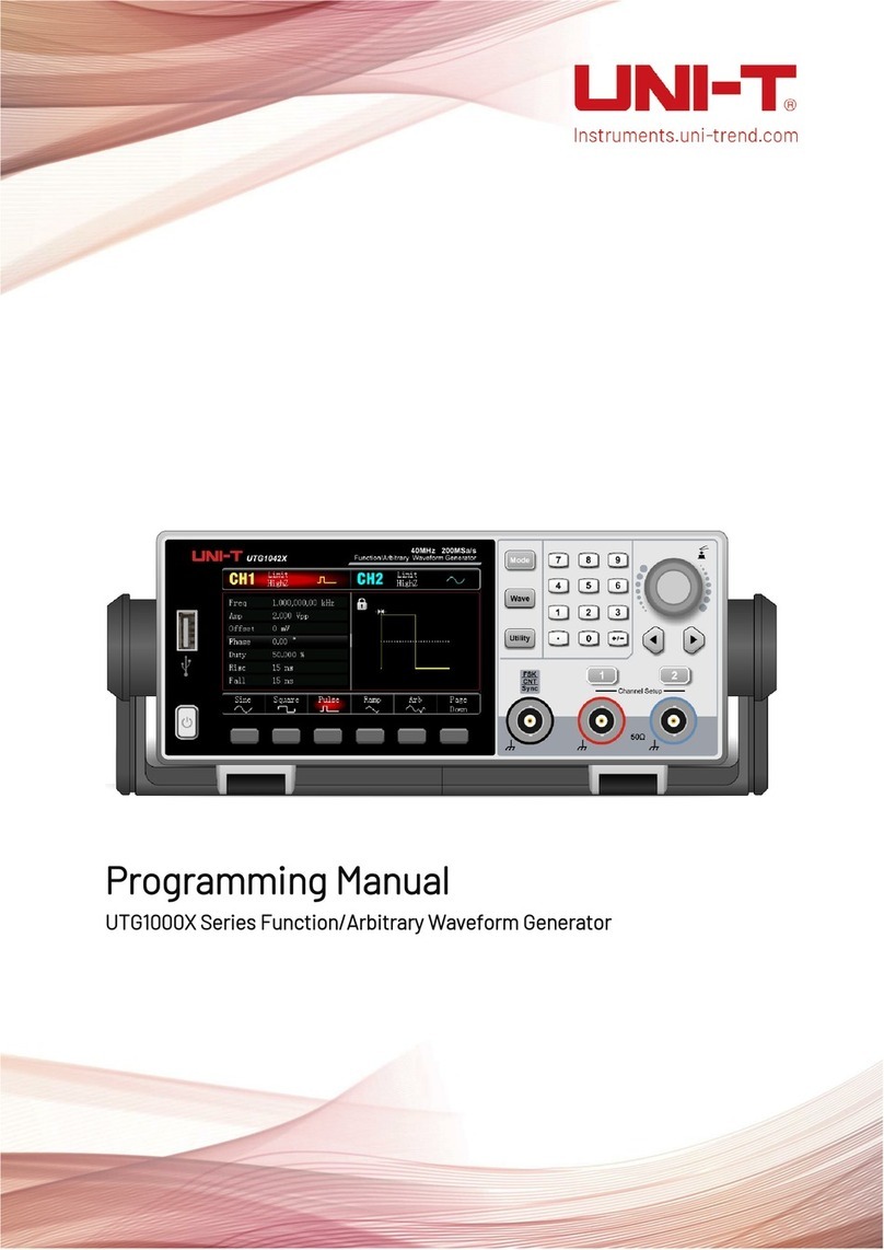 Unit UTG1000X Series Programming manual