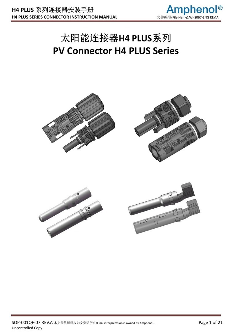 Amphenol H4 PLUS Series User manual Amphenol H4 PLUS Series User manual