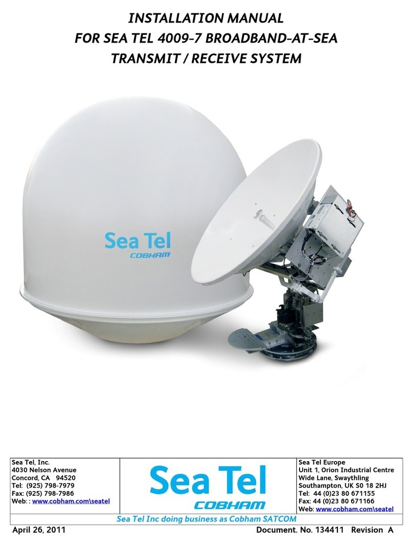COBHAM Sea Tel 4009-7 User manual