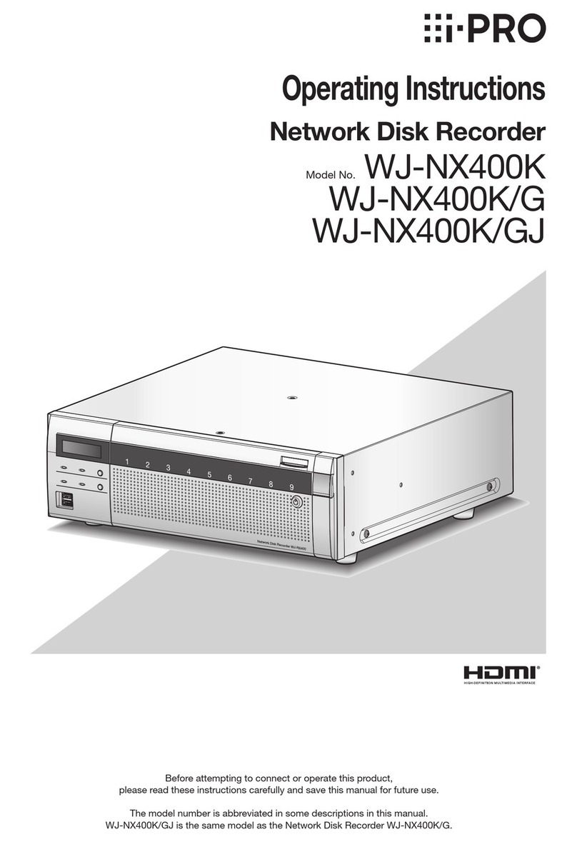 i-PRO WJ-NX400K/G operating instructions