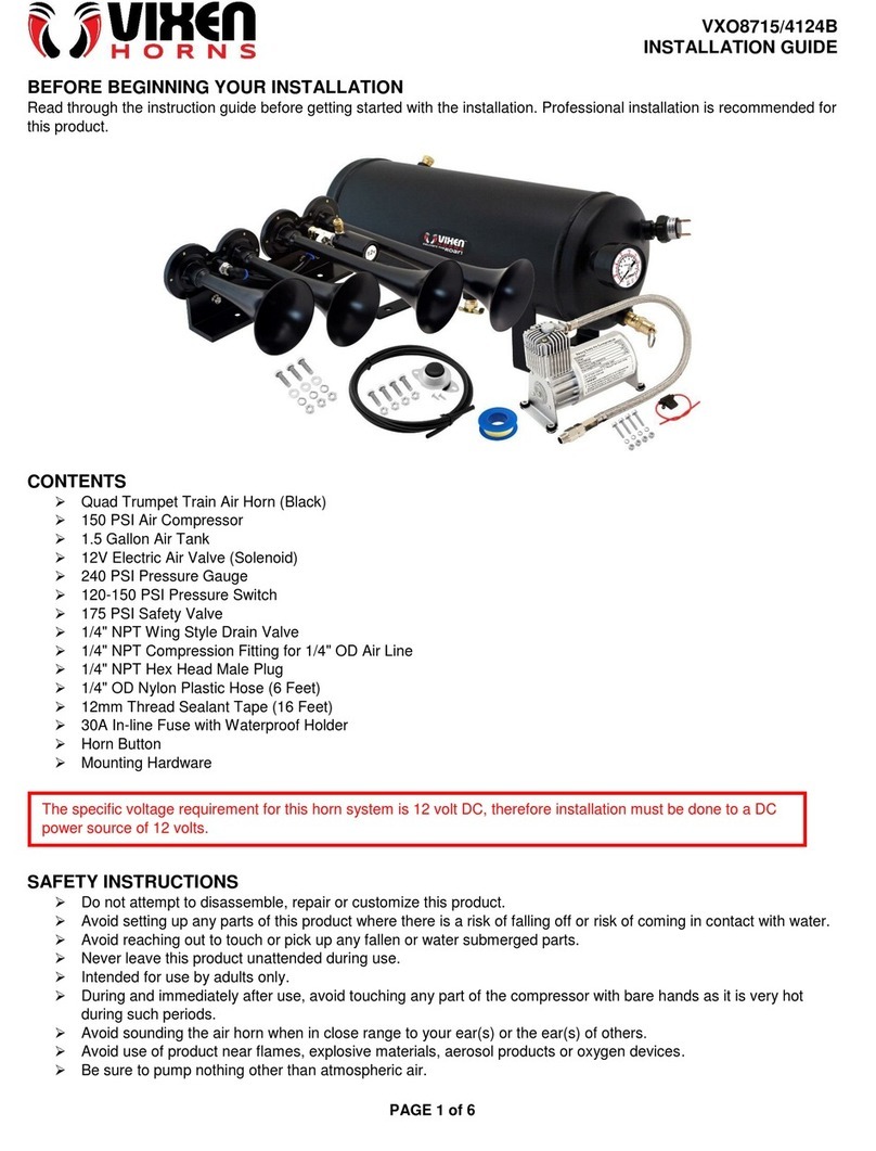 Vixen Horns VXO8715/4124B installation guide