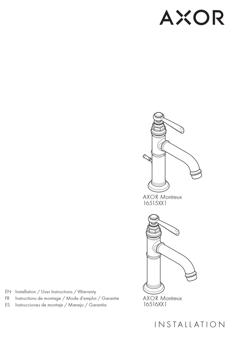 Axor Montreux 165151 Series Instruction Manual