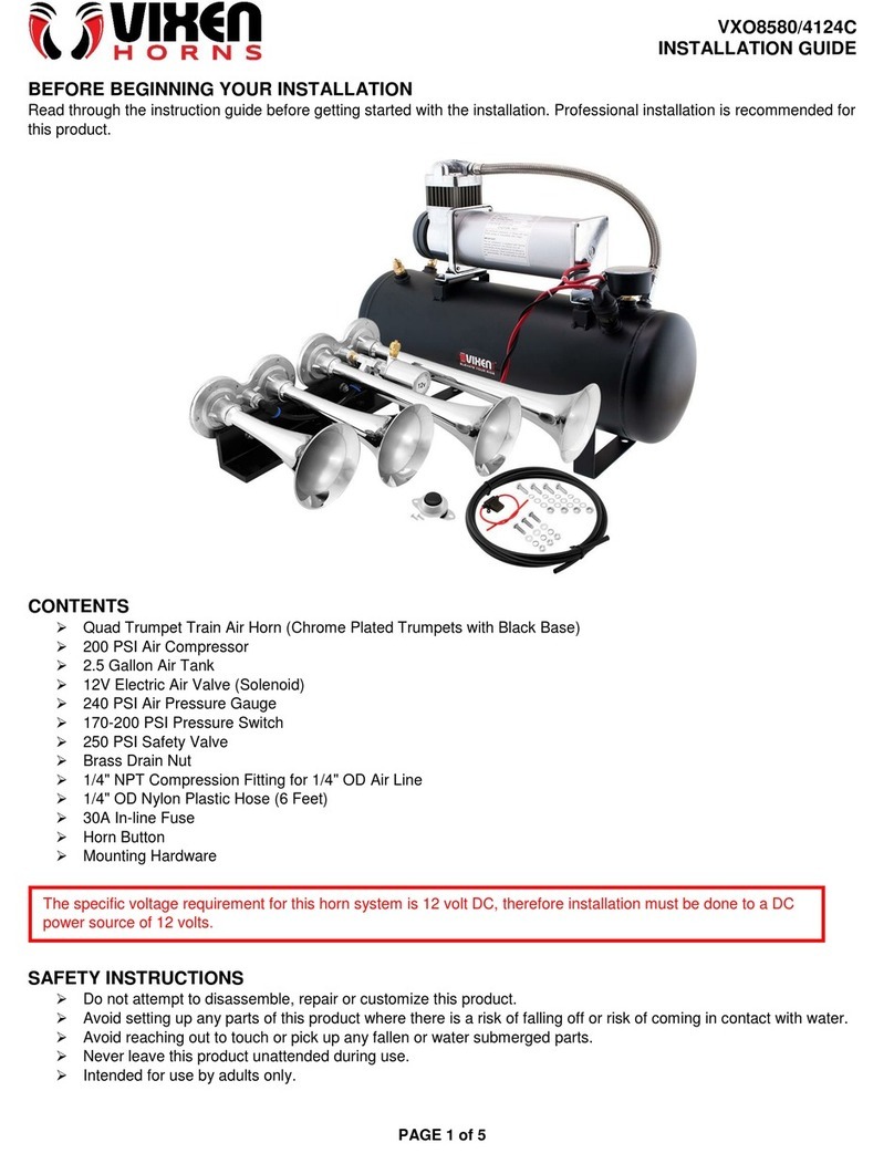 Vixen Horns VXO8580/4124C installation guide