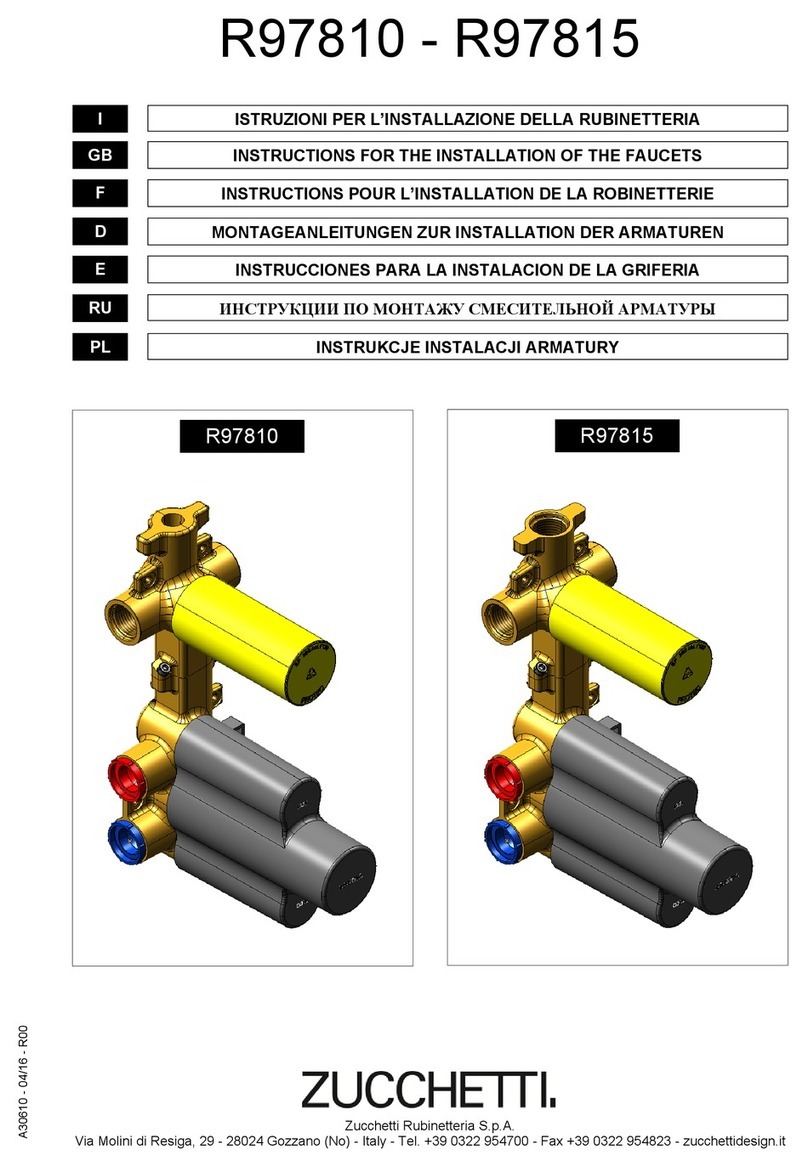 ZUCCHETTI R97810 Instruction for the installation