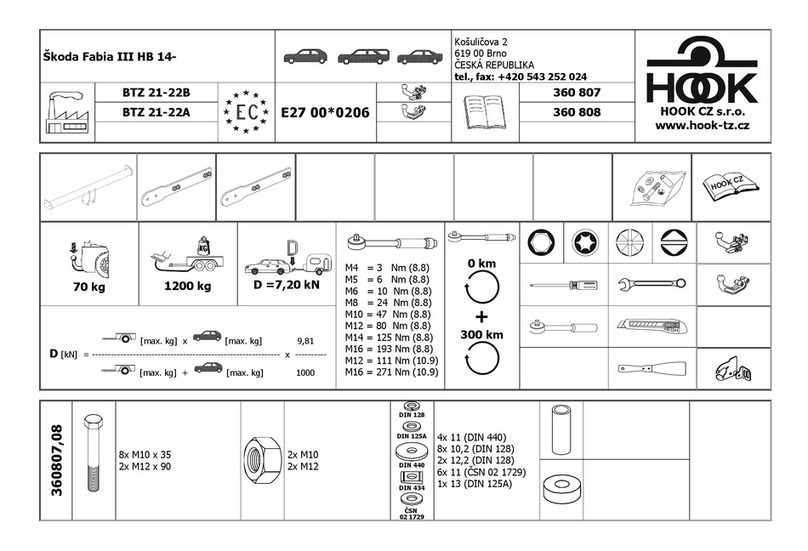 Hook BTZ 21-22B quick start guide
