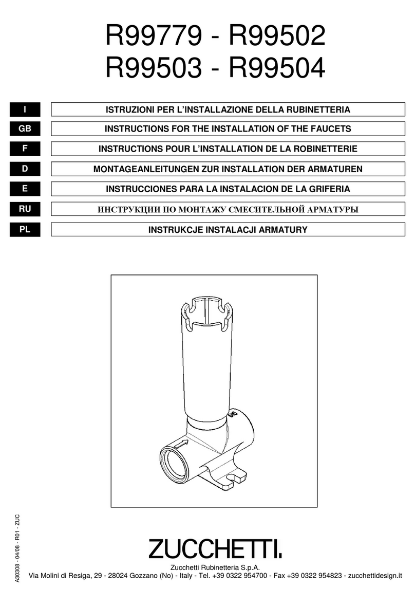 ZUCCHETTI R99779 Instruction for the installation