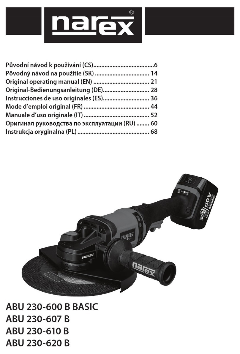 Narex ABU 230-600 B BASIC Installation instructions